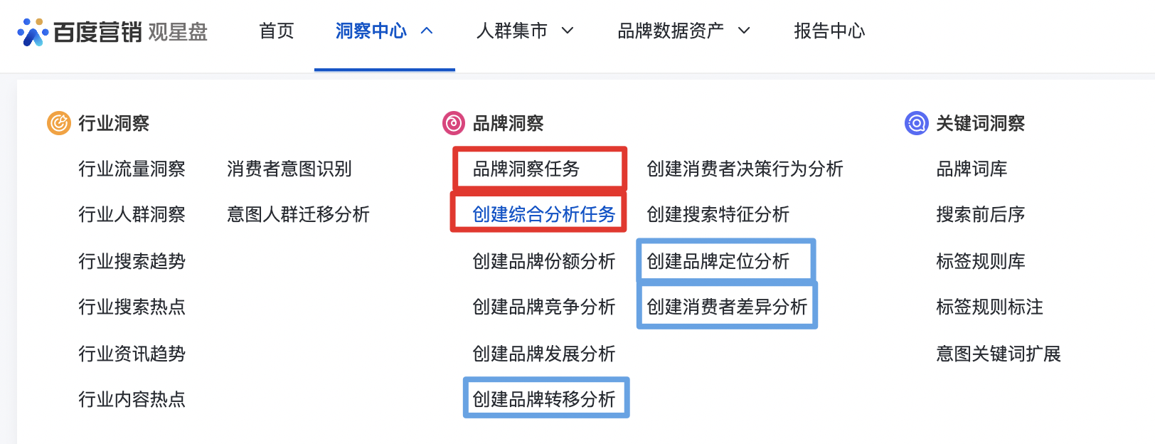觀星盤洞察品牌定位、流轉(zhuǎn)、消費(fèi)者差異功能上線